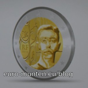 2 Euro herdenkingsmunt Frankrijk 2013 - 150 verjaardag Pierre de Coubertin