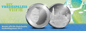 5 Euro Nederland 2013 - 100 Jaar Vredespaleis
