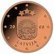 1 cent munt van Letland