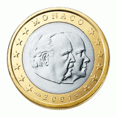 1 Euro munt van Monaco