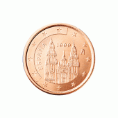 1 cent munt van Spanje