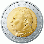 2 Euro munt van Vaticaanstad