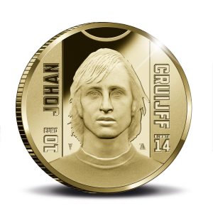 Johan Cruijff Tientje goud voorzijde