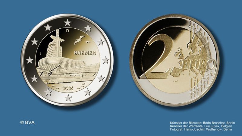 Duitsland 2 Euro 2026 – Konrad Adenauer