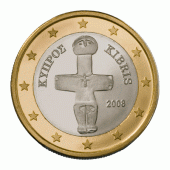 1 Euro munt van Cyprus