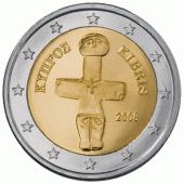 2 Euro munt van Cyprus