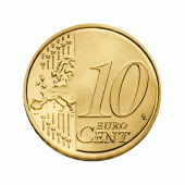 10 cent munt nieuwe gemeenschappelijke zijde