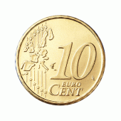 10 cent munt gemeenschappelijke zijde