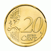 20 cent munt nieuwe gemeenschappelijke zijde
