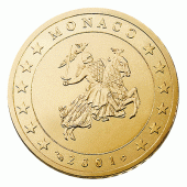 50 cent munt van Monaco
