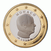 1 Euro munt van Monaco