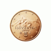 1 cent munt van Slowakije