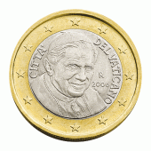 1 Euro munt van Vaticaanstad