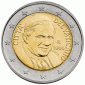 2 Euro munt van Vaticaanstad